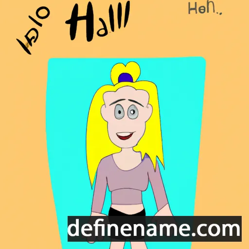 cartoon of the name Halli