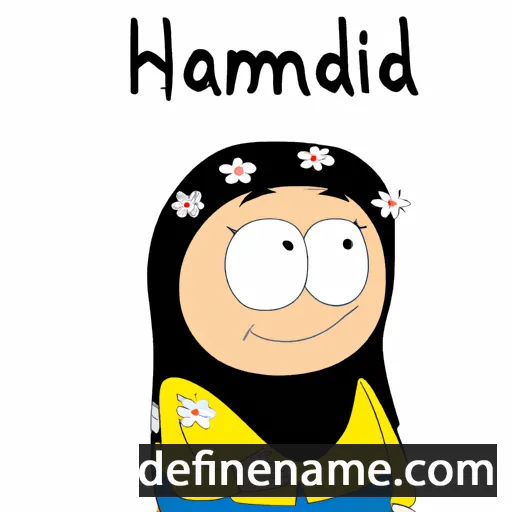 cartoon of the name Hamideh