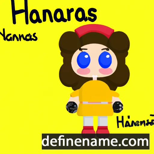 cartoon of the name Hananias