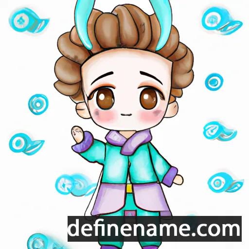 cartoon of the name Haneul