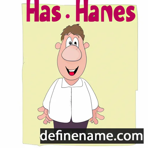 cartoon of the name Hannes