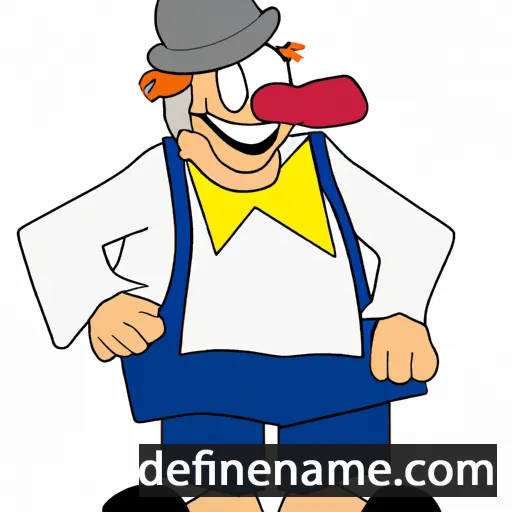 cartoon of the name Hans-Peter