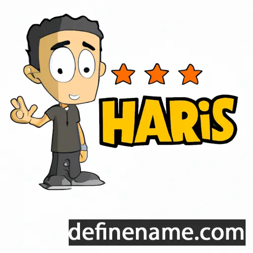 cartoon of the name Haris