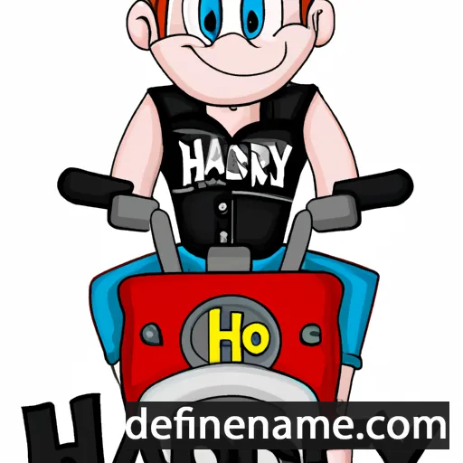 cartoon of the name Harley