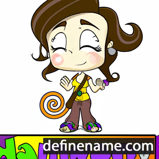 cartoon of the name Harmony