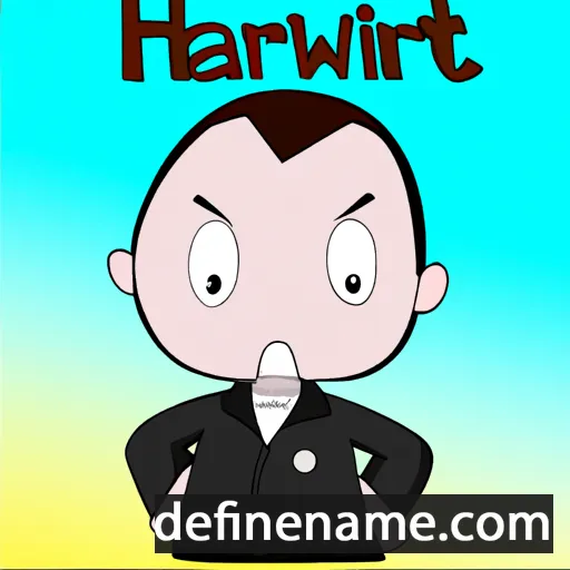 cartoon of the name Hartwin