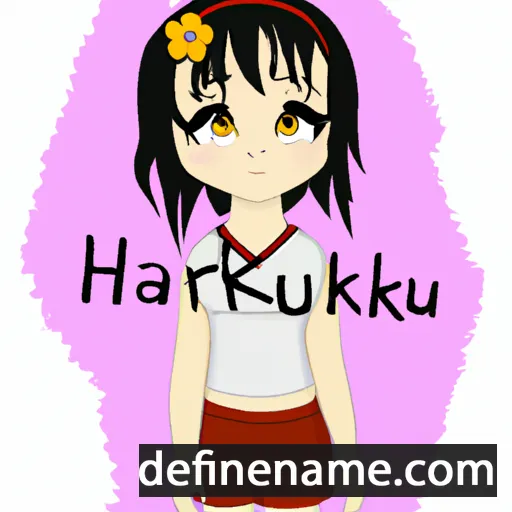 cartoon of the name Haruka