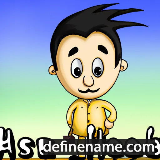 cartoon of the name Haseeb