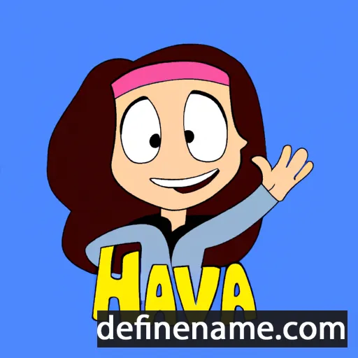 cartoon of the name Hava