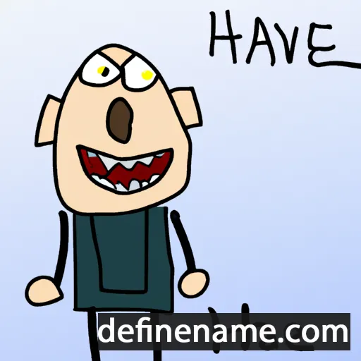 cartoon of the name Havel