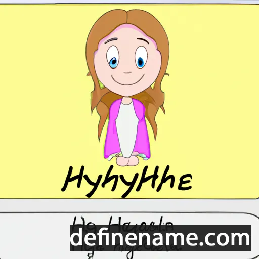 cartoon of the name Hayleigh