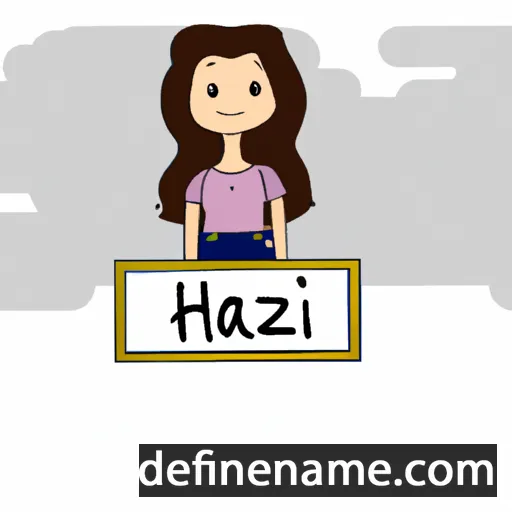 cartoon of the name Hazal