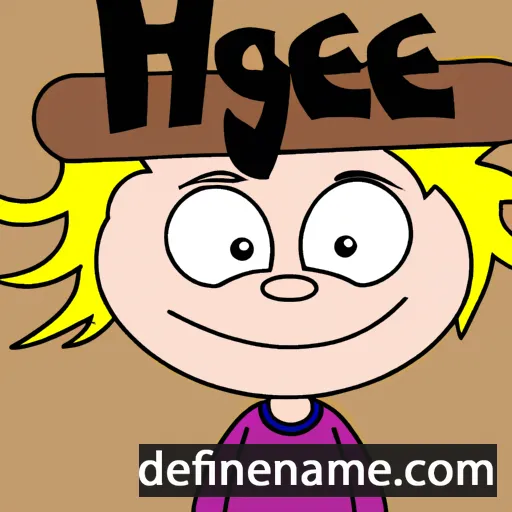 cartoon of the name Hege