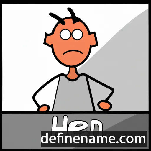 cartoon of the name Hein