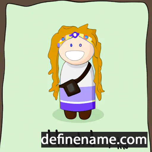 cartoon of the name Heiðrún