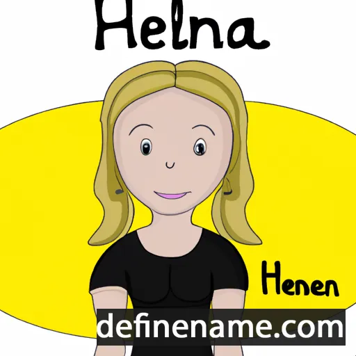 cartoon of the name Heleena