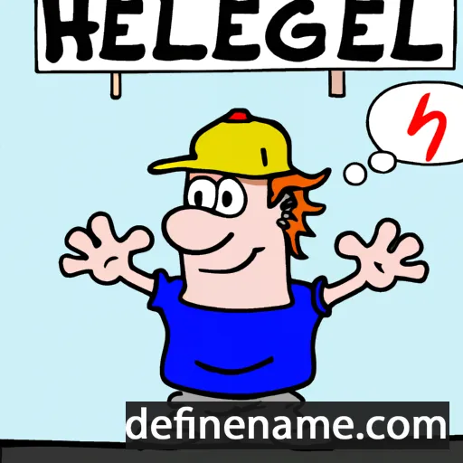 cartoon of the name Helge