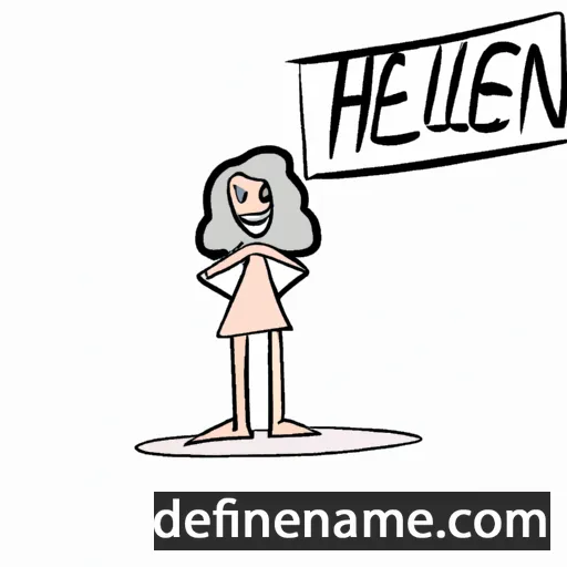 cartoon of the name Hellen