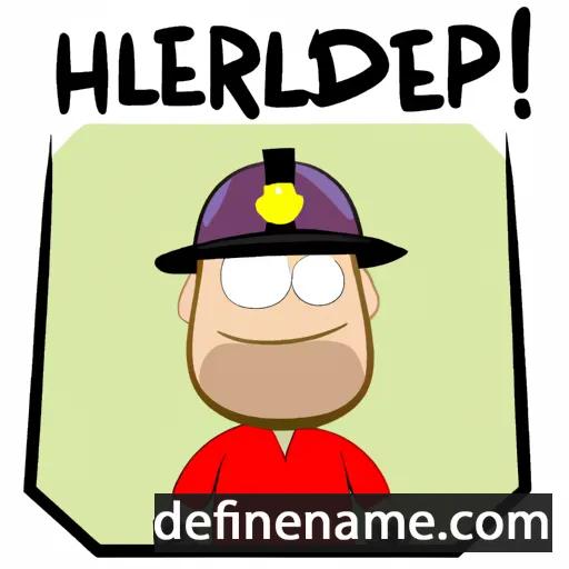 Helmfried cartoon