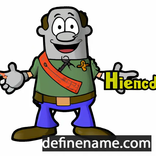 cartoon of the name Hendricus