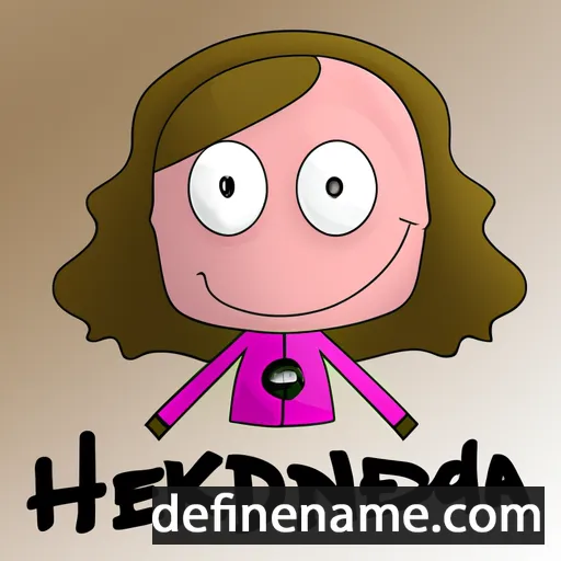 cartoon of the name Hendrika