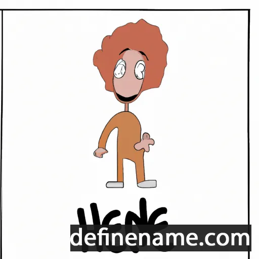 cartoon of the name Hene