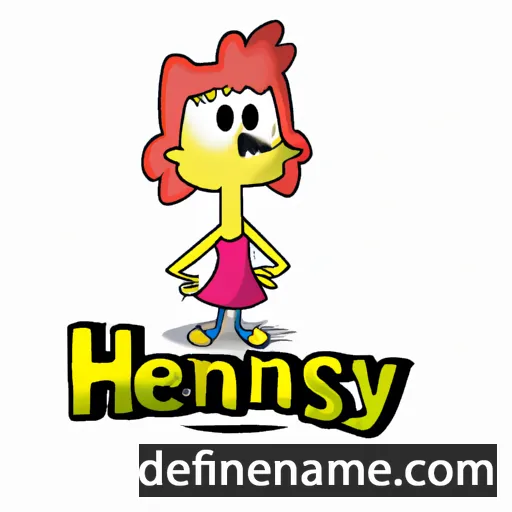 cartoon of the name Henny