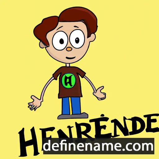 cartoon of the name Henrique