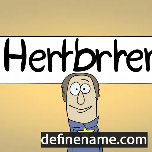 cartoon of the name Herbert