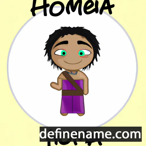 cartoon of the name Heremoana