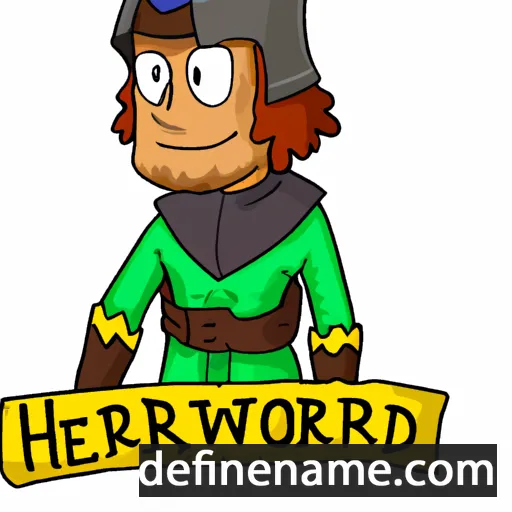 cartoon of the name Hereward