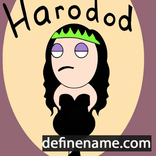 cartoon of the name Herodias