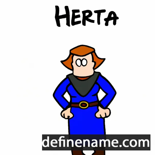 cartoon of the name Hertha