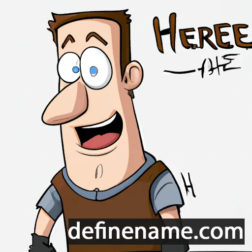 cartoon of the name Herve