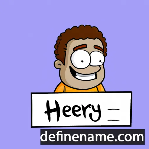 cartoon of the name Hervey