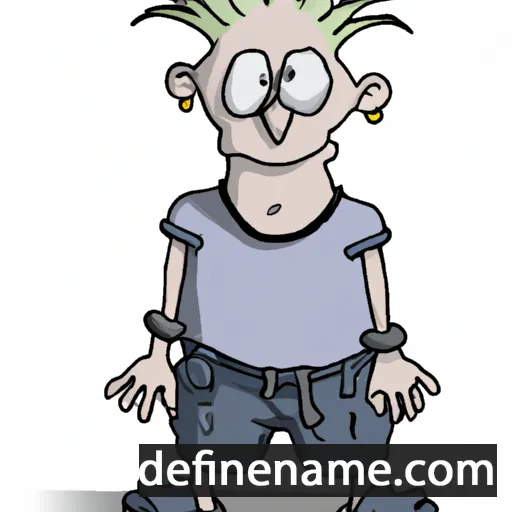 cartoon of the name Hidde