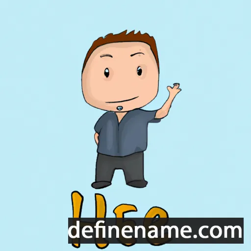 cartoon of the name Hieu