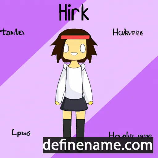 cartoon of the name Hikari