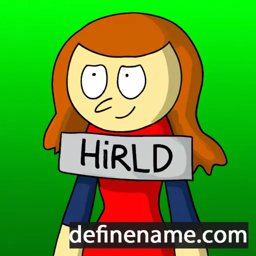 cartoon of the name Hildred