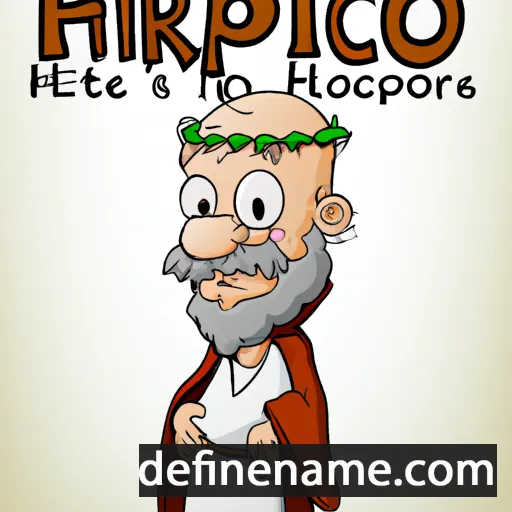 cartoon of the name Hippocrates