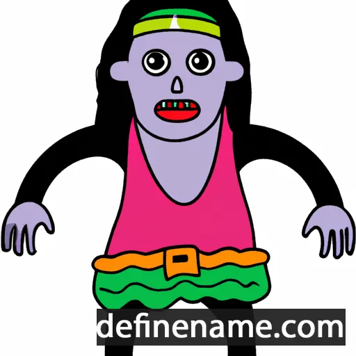 cartoon of the name Hiwot