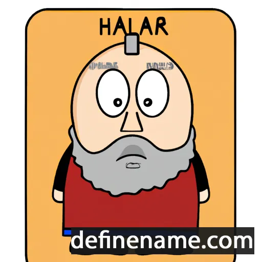 Hjálmar cartoon