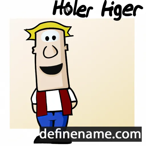 cartoon of the name Holger