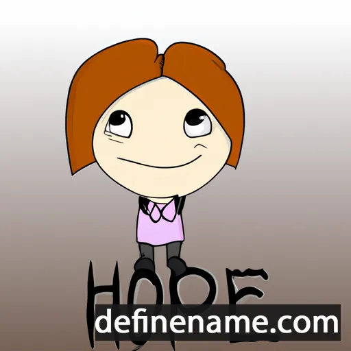 cartoon of the name Hope