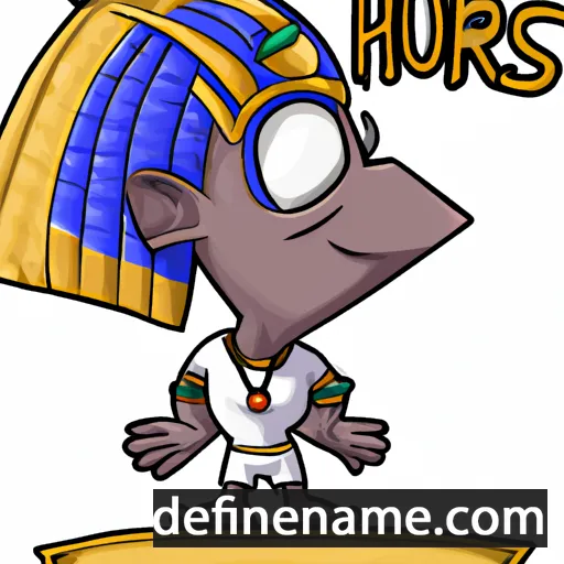 cartoon of the name Horus