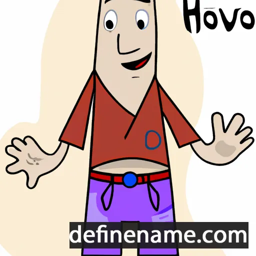 cartoon of the name Hovo