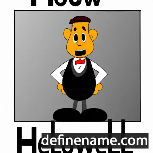 cartoon of the name Howell