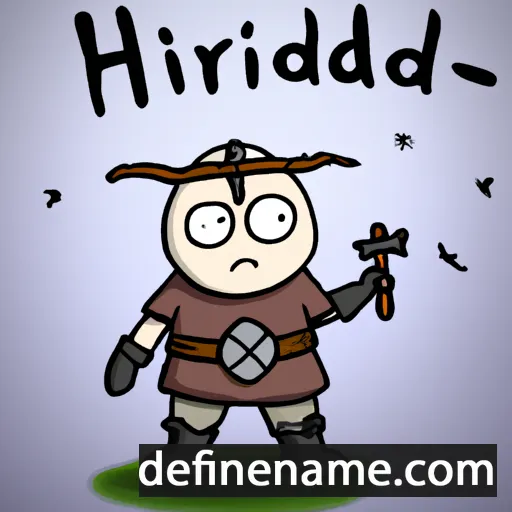 cartoon of the name Hrafnhildr