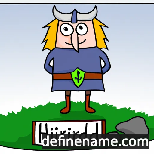 cartoon of the name Hróðvaldr