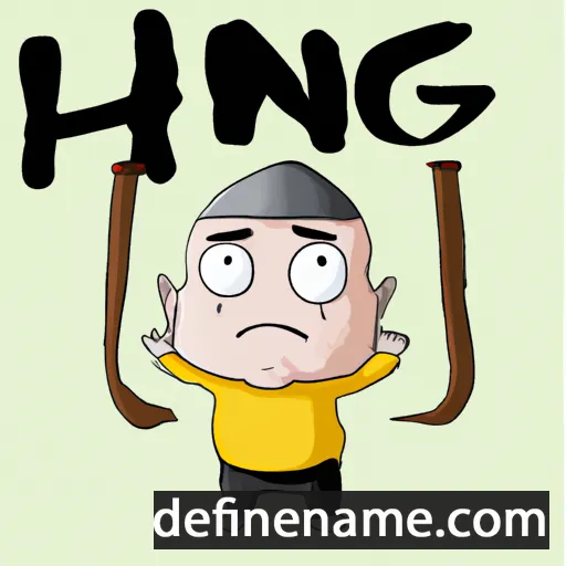 cartoon of the name Hùng